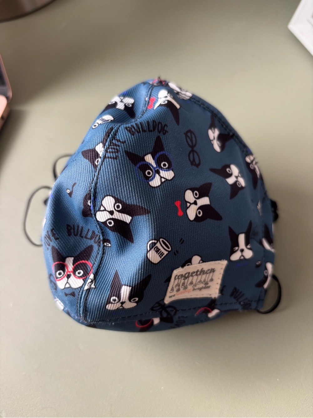Washable Reusable Facial Mask Dog Print - Picture 2 of 5